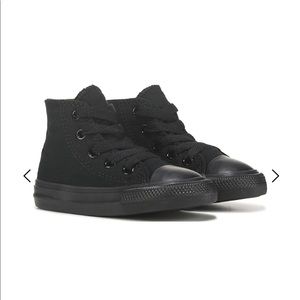 Blacked Out High Top Baby Converse